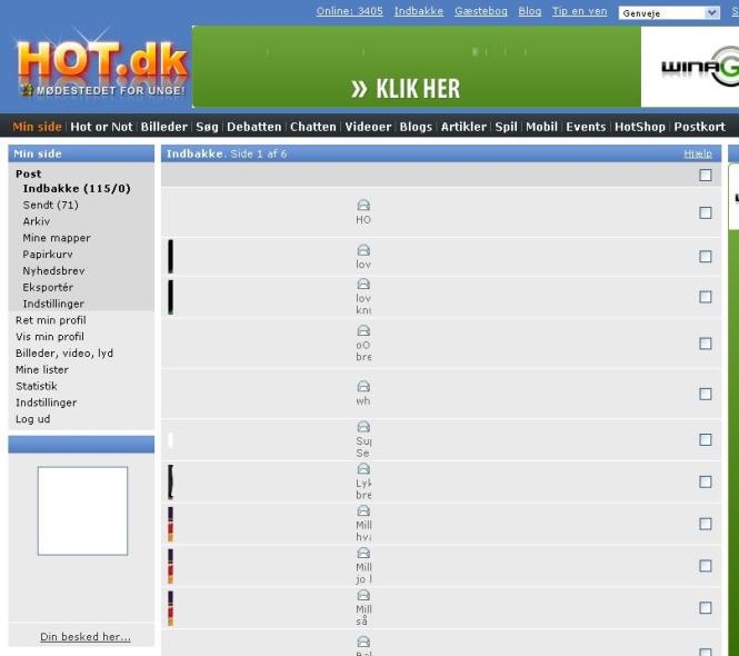 Hot.dk - Indbakke