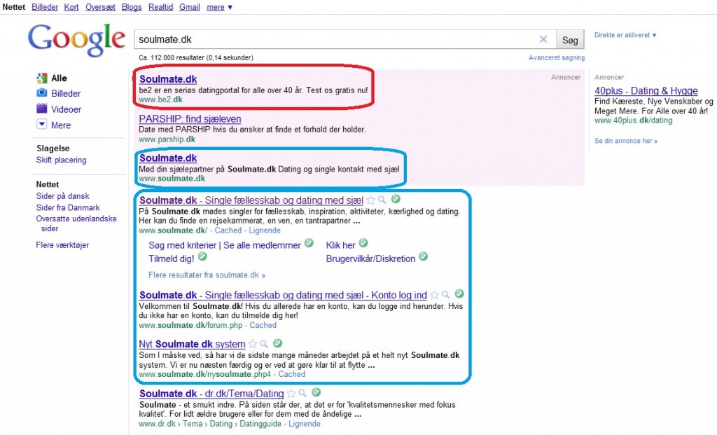 Google Søgeresultat
